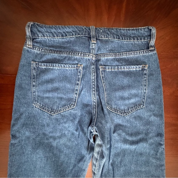 Nature Denim High Rise Women's Jeans in Classic Blue with Unique Side Details 7 - Picture 10 of 14